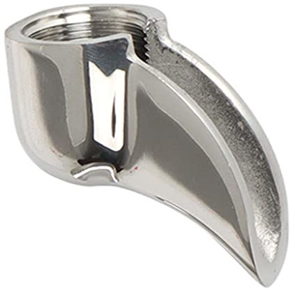 Ugello deviatore semiautomatico per macchina da caffè, erogatore singolo, argento