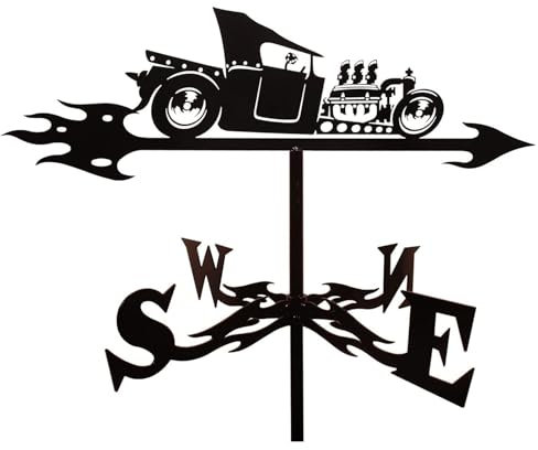 Metall-Wetterfahne, Sonne, Wetterfahne, Wind-Richtungsanzeiger für Dach, Garten, Rasen, Berg, Gusseisen, Halterung, Windfahne, machen Sie Ihren Garten voller Geheimnis