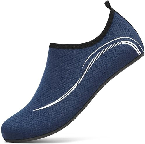 Uomo Donna Scarpe da Scoglio Water Shoes Scarpette per Scogli Scarpe Mare Antiscivolo Scarpe per Spiaggia Traspirante Scarpe Acquatiche per Sport Acquatici Parco Acquatico. Blu,35 EU