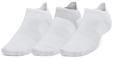 Under Armour AD Run Lite NS Socken, Unisex, für Erwachsene, Weiß, M