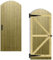 Tongue & Groove Interlocking Fully Framed Arched Top Pedestrian Side Garden Gate Height: 6ft (180cm) x Width: 75 cm Supplied with the Suffolk Latch Hinge Pack and Bolt