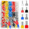 0.5-10mm² Twin Bootlace Ferrules, Preciva 600pcs Crimp Connectors, Dual Terminals,Double Wire Quick Connect, All Brass Core, High Insulation Protection