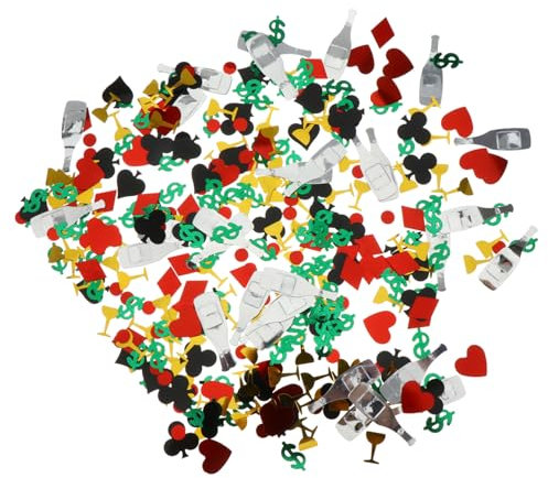 Cabilock 1 Pack Poker Decor Konfetti Thema Party Supplies Dekorative Tisch Konfetti