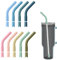 Stanley Cup Silicone Straw Extender - 9 Colorful Tips and Pedestals for 8mm Metal Straws