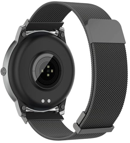 RanBluu 22 mm 20 mm Metall Armband, Magnetisch Ersatzarmband, Edelstahl Mesh Uhrenarmband (22 mm, Graphitfarbe)