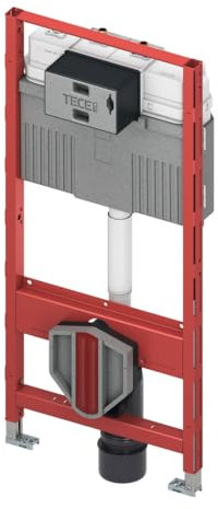 TECEprofil WC-Modul, mit Uni-Spülkästen, integrierte Hygienespülfunktion, Warm- und Kaltwasser, Bauhöhe 1120mm, 9300388