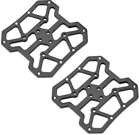 WPKD BLUEIY Adaptador de Pedal de Bicicleta,1 par Adaptador de Pedal sin Clip de Bicicleta de Aleación de Aluminio,para de Montaña,Biciclet Carretera(9x9cm)