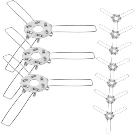 HOMOCONO 10Pièces Adaptateurs Abat-jour Clips à Ressort pour Lampe Fixateurs et Pince DIY pour Éclairage Suspendu Compatible avec Divers Types de Lampes