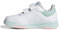 adidas Tensaur Hook And Loop Shoes, Sneaker Unisex - Bambini e Ragazzi, Ftwr White Semi Flash Aqua Clear Pink, 23 EU