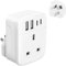 UK to Australia Plug Adapter,SHUOMAO UK to Australia China Travel Adaptor with 4 USB(2 USB C),UK to AUS NZ Converter Plug for Australian,Chinese,New Zealand,Fiji,Argentina(Type I)