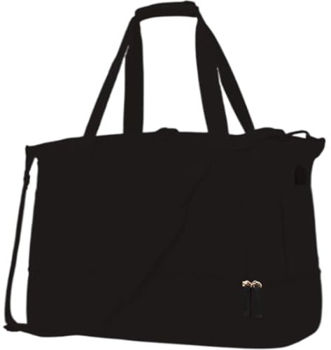 Gym Bag Womens, Foldie Travel Bag, Sport Gym Duffel Bag, Small Gym Duffel, Sport Gym Duffel Bags with Lightweight Design and Breathable Material, Ideal for Men and Women, Schwarz , Se référer au