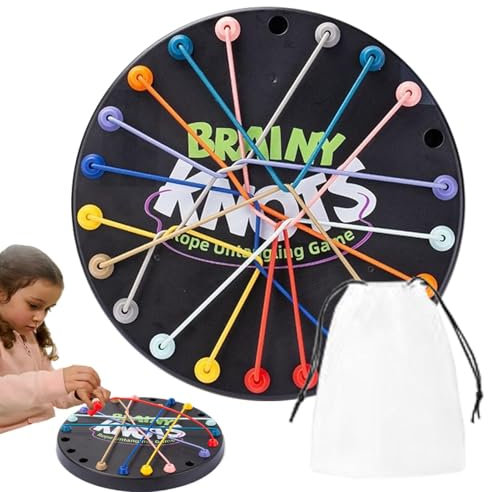Juego de cuerda magnética - Juego de ajedrez magnético | Juego de imanes con cuerda | Juguetes con cordones para clasificar cuerdas retorcidas | Rompecabezas del juego de desatar cuerdas | Juego de pi