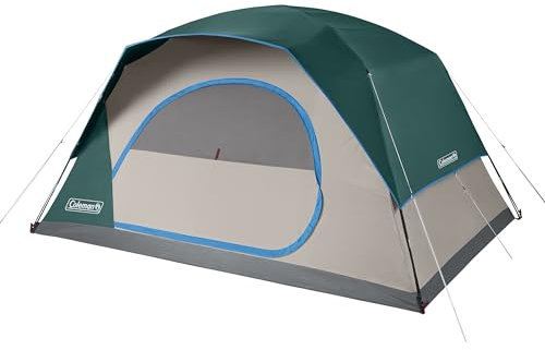 Coleman Skydome Tent with 5 Minute Setup, 2-Person Weatherproof Tent with Rainfly & Carry Bag, 20% More Headroom Than Traditional Canopies