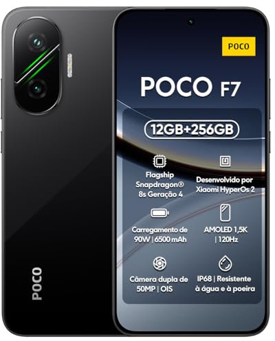 XIAOMI POCO F7 5G Smartphone 12+256G Negro(Chargeur Non Inclus)