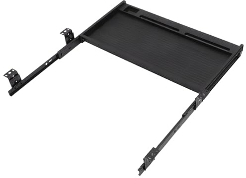 BAZEITFLOW Tastaturablage Unter Dem Schreibtisch Ausziehbar Mit Gleitschienen Ergonomische Tastaturschublade 20.28X10.63X1.38In Praktisch Für Büroarbeitsplatz Und Schreibtischorganisation