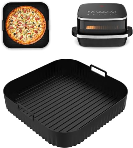 HA BIN Silikonform Airfryer 27×27 cm – Heißluftfritteuse Zubehör, Antihaft & Wiederverwendbar, kompatibel mit Tefal Easy Fry XL FW4018E0 & Moulinex Easy Fry XL AL4018F0