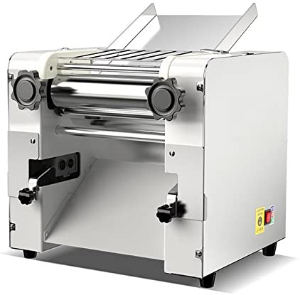 OWOHYG Commercial Pasta Maker Machine - 2200W Automatic Electric Dumpling Noodle Machine, Multifunctional Noodle Pasta Spaghetti Dough Roller Press for Wonton, Buns,Round Noodle Blade-2mm