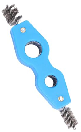 4 in 1 Wire Brush for Car Battery Terminals Cleaning and Metal Pipe Cleaner Inside Outside Reamer Chamfering Tool Metal Tubing Wire Brush