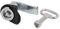 sourcing map Verrou Clé Triangle Serrure Filetage mâle 22mm cabinet Serrure sécurité
