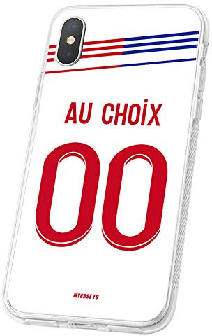 MYCASEFC - Cover di calcio personalizzabile Lyon Wiko Lenny 3, in silicone, per smartphone personalizzato e fabbricato in Francia in TPU