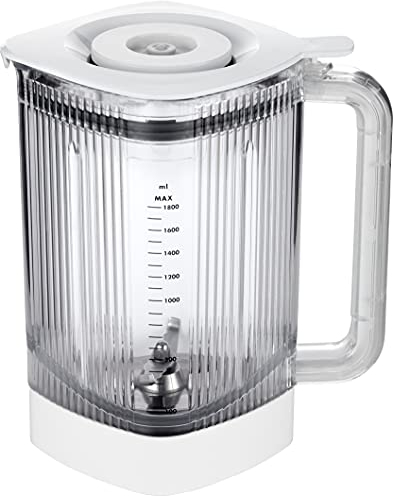 ZWILLING Enfinigy - Batidora eléctrica de 60 onzas, con cuchilla cruzada y tapa de vacío, color blanco