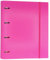 Raylu Paper® - Ordner 4 Ringe mit 5 farbigen Trennwänden und Ersatzteilen für 100 Blatt A4 90 g mit 4 x 4 mm, Ordner mit 4 Ringen 30 mm, Rado-System, 60 mm Rückenlehne (Rosa)