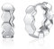 Ohrringe Vergoldet Creolen, Ohrringe Creolen Nickelfrei 4MM Hoops Gold Hexagon Modeschmuck Geschenke