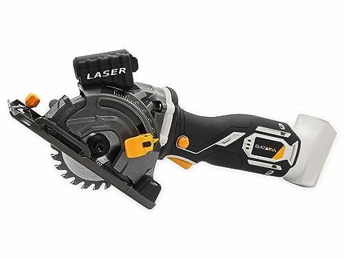 Batavia Mini Kreissäge Ø 89 mm - Exkl. Akku und Ladegerät - Perfekt für Holz, Aluminium, Laminat, Kunststoff, Metall und Fliesen - Maxxpack