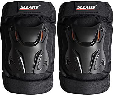 Motorrad-Knieschoner – Ellenbogenschützer Motocross Knie Schienbeinschoner Protektor, verstellbare Pads Schutz für Radfahren, Rennen, Motocross, ATV