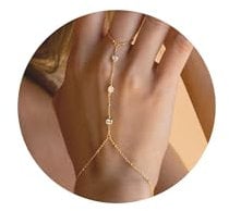 Poxtex Gold Bracelets for Women, Dainty Bracelets for Women Trendy, 14K Real Gold Bracelets Stack With Heart, Beaded, Cuban, Paperclip, Snake, Rope, Pearl, Cross, CZ Chain, Valentine's Day Jewelry Set