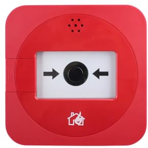 Lupus Mobilfunk Alarm Button, manueller Feueralarm-Knopf, Immer online Dank integriertem Mobilfunk, 10 Jahre Datenverbindung inklusive, Echtzeitalarme, inkl. Sirene, DIN EN54-11
