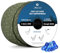 Abma Cord 30M Corde de Tente Réfléchissante 4mm Tendeur Corde avec 6 Pcs Ajusteur en Aluminium pour Camping - Max. 300kg - Réfléchissante Vert Militaire
