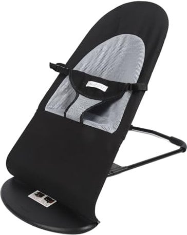 Dog Rocking Chair, Foldable Washable Height Adjustable Portable Pet Rocker Bed Chair, Dog Bouncer Chair Spring Summer Pet Dog Bed Cat Sofa Pet Rocking Bed for Small Dogs Puppy(Black Cotton Fabric)