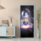 FYRHLH Türtapete selbstklebend TürPoster 3D Bunter Planet Türtapete Selbstklebend Fototapete Türfolie Poster Tapete Abnehmbar Wandtapete für Wohnzimmer Küche Schlafzimmer B85 x H205cm