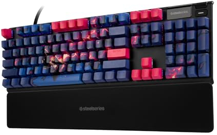 SteelSeries Keycaps - Mit Künstler entworfene Limited Edition - Double Shot-Keycaps - Titik Noda - Langlebiger PBT-Thermoplast - Kompatibel mit den meisten mechanischen Tastaturen - Spezielles Artwork