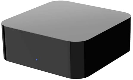 TUOWO Control Remoto Inteligente Universal WiFi, Hub para Casa Inteligente, Dispositivo IR (Infrarrojo) Que Puede Controlar TV y Aire Acondicionado, Compatible con Alexa, Google Home.