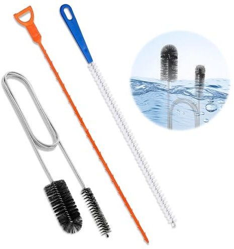 SANGFUN 3 Stück Abflussreiniger BüRste, AbflussbüRste Professionelles Rohrreiniger-Set RohrreinigungsbüRste, Duschstopfen Sticks, Abflussreiniger Spirale Geeignet für KüChen, BäDer, Fallrohre