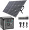 SWAREY Generador Solar Portátil, 222Wh Estación de Energía con Panel Solar de 100W, Salida de CA de 300W (Pico de 600W), Puerto USB-C de 65W, Batería Externa para Camping, Viajes, Pesca, RV