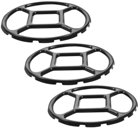 Angoily 3stücke Gasherd-topfring aus Emaille-material Topfgestell für Gasherd Herdring für Runden Wok Wok-dämpfeinsatz für Gasbrenner Wok-brateinsatz zum Kochen Herdzubehör zum Aufwärmen