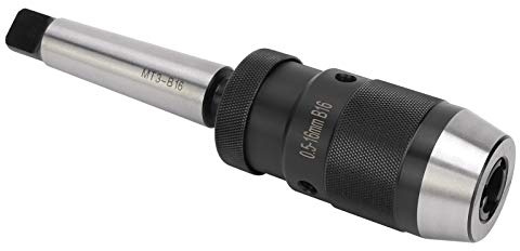 LUCKDANO Schnellspannbohrfutter, Morsekegel, Schnellspanner, 0,5–16 Mm, Langlebiges Profi-Werkzeug für Säulenbohrmaschinen, Fräsmaschinen und Drehmaschinen