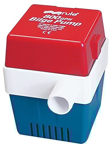 Rule 20F Marine 800 Square Marine Bilge Pump (800-GPH, 12-Volt)