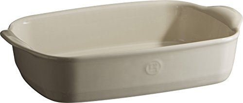 Emile Henry AU Four Plato de Horno Rectangular pequeño, Cerámica, Arcilla, 29 x 19 x 7 cm