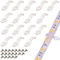 VIPMOON 100PCS Attache Bande LED 8mm, Clips de Fixation Ruban LED avec Les Vis pour Fixation Bandes LED étanches et non étanches de 8mm de large