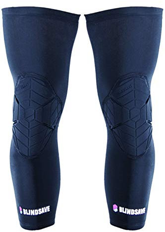 BLINDSAVE Knee Pads; Knie Sleeves, 1 Paar - schwarz Gr. S