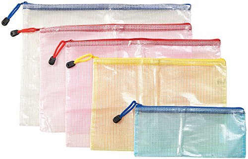 Xcase Dokumenten Reisetasche: 5er-Set Organizer-Taschen mit Reißverschluss für Ihren Urlaub (Dokumententasche, Faltbare Tasche mit Reißverschluß, iPhone Smartphone)