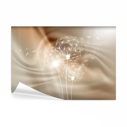 decomonkey Fototapete Pusteblume Abstrakt, 350x256 cm, XL, Blumen, Vlies | Schlafzimmer, Wohnzimmer, Tapete, Fototapeten, Tapeten, Vliestapete, Wandtapete, moderne, Wandbild, Wand