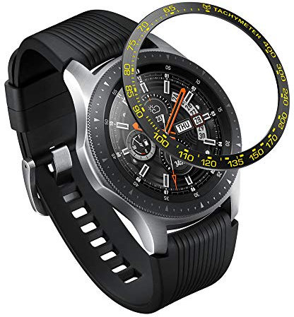 XIHAMA Anello della lunetta compatibile con Samsung Gear S3/Galaxy Watch 46mm, Smart Watch Lunetta Adesiva Copertura Antigraffio in Acciaio Inox Protettore Fit Samsung Gear S3/Galaxy Watch 46mm (B01)