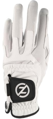 Zero Friction Herren Ultra Feel Cabretta-Leder Linke Hand Golfhandschuh, Weiß
