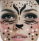 Brandsseller Gesichts-Tattoo Glitzer REH - Aufkleber Set Klebetattoos Temporäre Tattoos Halloween/Karneval Braun