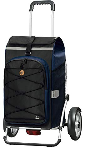 ANDERSEN Einkaufstrolley - Royal Shopper Plus Fado 2.0 blau 74 L Einkaufsroller,Freizeit,Thermo,XXL, Aluminium, klappbar, Kugellagerad